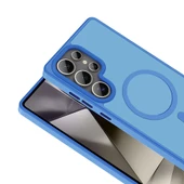 Galaxy S25 Ultra Kılıf M-safe Şarj Özellikli Mat Arka Yüzey Zore Sio Kapak - 11