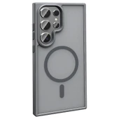 Galaxy S25 Ultra Kılıf M-safe Şarj Özellikli Mat Arka Yüzey Zore Sio Kapak - 6