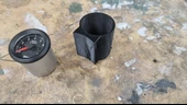 Gösterge Tutucu Klasik Mini Takometre (Plastik Aparattır!!!) - 4