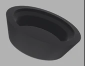 Byr BMW E30 - Koltuklar Emniyet kemeri cıvatası kapağı (OEM: 72 11 1 808 464) (Plastik Aparattır!!!) 3D - 4