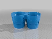 Byr Daha büyük bardaklar için Porsche Cayenne 955 fincan tutucu uzantısı (Plastik Aparattır!!!) 3D - 3