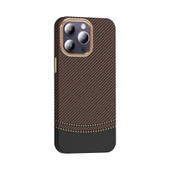Apple iPhone 14 Pro Max Kılıf M-safe Şarj Özellikli Karbon Fiber Görünümlü Zore Gros Kapak - 6