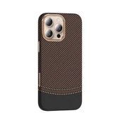 Apple iPhone 16 Pro Max Kılıf M-safe Şarj Özellikli Karbon Fiber Görünümlü Zore Gros Kapak - 10