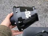 Byr K&N Apollo Universal Giriş 3 "Çıkış Desteği (Sadece Plastik Aparattır!!!) 3D - 3