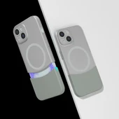 Apple iPhone 15 Kılıf M-Safe Şarj Özellikli Mıknatıslı Zore Duble Kapak - 1