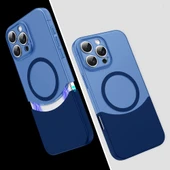 Apple iPhone 16 Pro Kılıf M-Safe Şarj Özellikli Mıknatıslı Zore Duble Kapak - 1