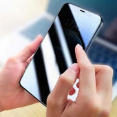 Apple iPhone 16E Zore Fit Hard Mat Privacy Cam Ekran Koruyucu thumbnail 10