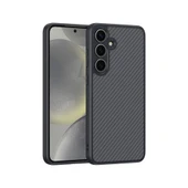 Galaxy S25 Plus Kılıf M-safe Şarj Özellikli Karbon Fiber Tasarımlı Zore Elnino Kapak - 1