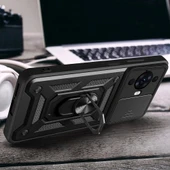 Huawei Nova 12S Kılıf Magnetik Standlı Kamera Korumalı Zore Sürgülü Vega Kapak - 8