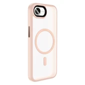 Apple iPhone 16E Kılıf Mat Arka Yüzey Wireless Şarj Özellikli Zore Flet M-safe Kapak - 4