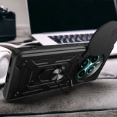 Realme 12 Plus Kılıf Magnetik Standlı Kamera Korumalı Zore Sürgülü Vega Kapak - 7