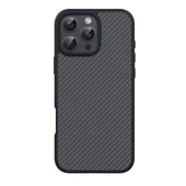 Apple iPhone 16 Pro Kılıf M-safe Şarj Özellikli Karbon Fiber Tasarımlı Zore Elnino Kapak - 2
