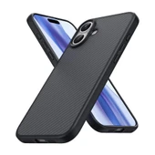 Apple iPhone 16 Plus Kılıf M-safe Şarj Özellikli Karbon Fiber Tasarımlı Zore Elnino Kapak thumbnail 7