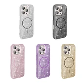 Apple iPhone 16 Pro Kılıf M-safe Şarj Özellikli Parlayan Simli Zore Okso Kapak thumbnail 4