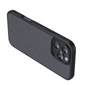 Apple iPhone 16 Pro Kılıf M-safe Şarj Özellikli Karbon Fiber Tasarımlı Zore Elnino Kapak - 6