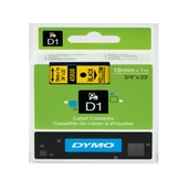 Dymo D1 Şerit Standart 19 MMx7 MT Sarı Üzerine Siyah 45808 S0720880 thumbnail 1