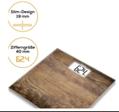 Beurer GS 203 Ahşap Görünümlü Dijital Cam Baskül thumbnail 3