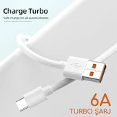 Xiaomi Turbo Hızlı Şarj Kablosu 6a Type-C - 1