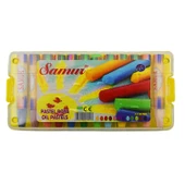 Samur Plastik Kutulu Pastel Boya 12 Renk - 2