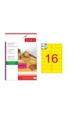 Tanex Laser Etiket 99,1x34 MM Flo Sarı 100 LÜ TW-2016 - 1