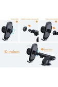 Farway Araç İçi Vantuzlu Premium Telefon Tutucu Cam ve Torpido İçin - 7