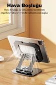 Farway Masa Üstü Metal Tablet Ve Telefon Tutucu Stand 2 Kademeli 360 Derece Döndürülebilir - 4