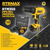 Rtrmax RTM350 Çift Akülü Matkap Vidalama 18V 2x1.5AH - 2
