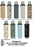 Klasik 1.3 Lt. ile Uyumlu Omuz Askılı Termos Kılıfı - 3