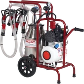 Çift Sağım Kuru Sistem 40 LT Krom Güğümlü Süt Sağım Makinesi - 1