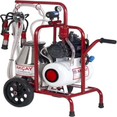 Tek Sağım Yağlı Sistem 30 LT Krom Güğümlü Süt Sağım Makinesi - 1