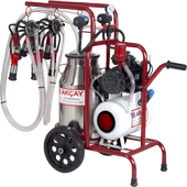 Çift Sağım Yağlı Sistem  40 LT Krom Güğümlü Süt Sağım - 1