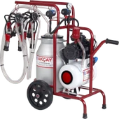 Çift Sağım Yağlı Sistem 40 LT Alüminyum Güğümlü Süt Sağım Makinesi - 1