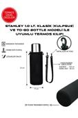 Klasik Kulpsuz 1.0 Lt. ile Uyumlu Omuz Askılı Termos Kılıfı - 2