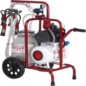 Tek Sağım Yağlı Sistem 30 LT Alüminyum Güğümlü Süt Sağım Makinesi - 1