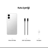 Samsung Galaxy S25 Edge 512 GB (Samsung Türkiye Garantili) Gümüş 512 GB thumbnail 3