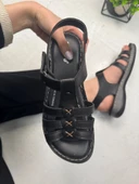 Günlük Kadın Sandalet Ortopedik Rahat Dikişli Taban Bilekten Cırtlı Hafif Ayakkabı 15211 - 6