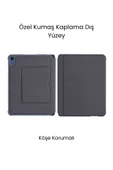 iPad 11. Nesil Uyumlu 360° Manyetik Standlı Ledli Touchpadli Katanya Klavyeli Tablet Kılıfı thumbnail 6