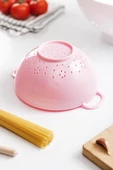Akrilik Soft Pembe Mini Pirinç Süzgeçi & Bakliyat Süzgeçi (3 SU BARDAĞI ÖLÇÜLÜ) - 3