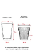 Akrilik Aquamarin 6'lı Kısa Bardak & Su Meşrubat Kahve Yanı Bardağı 300 ml ( Cam Değildir ) - 3