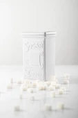 Akrilik Beyaz Şeker Kahve Çay Kavanozu 500 Ml (Vakum Kapak ) - 5