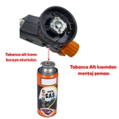 Kamp Gazı Yedek Kartuşu Çakmaklı Pürmüz 227 Gram Piknik Kamp Mangal Mutfak Ateş Tutuşturucu 2+1 Set thumbnail 3