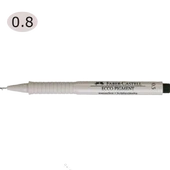 Faber-Castell Çizim Kalemi Ecco Pigment 0.8 MM Siyah 16 68 99--10 lu - 1