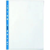 Leitz Poşet Dosya Kristal Mavi Kenarlı A4 100 Lü L-4700 - 1