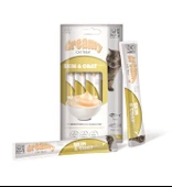 M-Pets Creamy Skin Coat Somonlu ve Tuna Balıklı Kedi Ödülü 4x15 Gr - 2