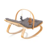 Wellgro Natura Ahşap Sallanan Ana Kucağı, Gri thumbnail 4
