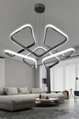 Dron Köşeli Modern Sarkıt Led Avize Salon & Oturma Odası Avizesi - 2