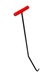 safi 63 cm 10 mm Çap Tek Kıvrımlı Çengel Kobra Uçlu Boyasız Göçük Düzeltme Çubuğu - S5-02, PDR Çubuk - 1
