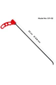 safi 53 cm 3X8 mm Çap Tek Taraflı Balina Sustalı Çubuk, Boyasız Göçük Düzeltme Çubuğu, PDR Çubuk - S11-02 - 1