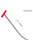 safi 70 cm 10 mm Çap Çift Kıvrımlı Yassı Uçlu Boyasız Göçük Düzeltme Çubuğu - S3-05, PDR Çubuk - 3
