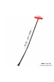 Safi Grup 80 cm 14 mm Çap Levye Uçlu Kobra Boyasız Göçük Düzeltme Çubuğu, PDR Çubuk - S13-03 - 1
